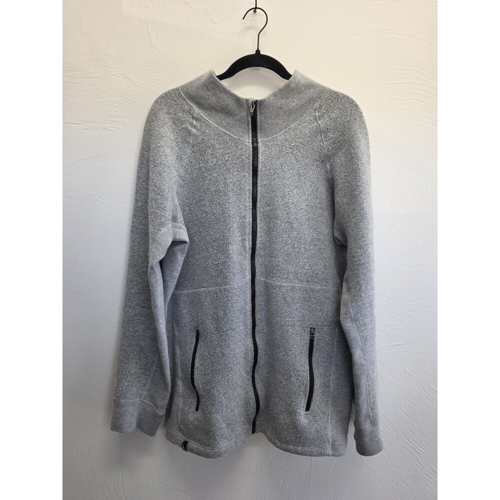 Duckworth Powder Full Zip Merino Wool Blend Jacket Fleece Sweater USA Mens L